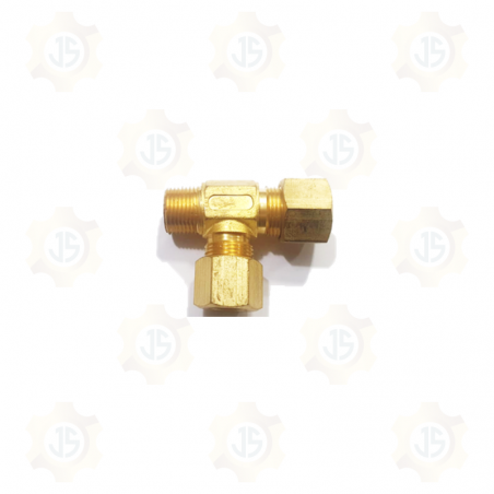 TEE CAÑERIA ARMADA MIXTA NPT AL COSTADO DE BRONCE
