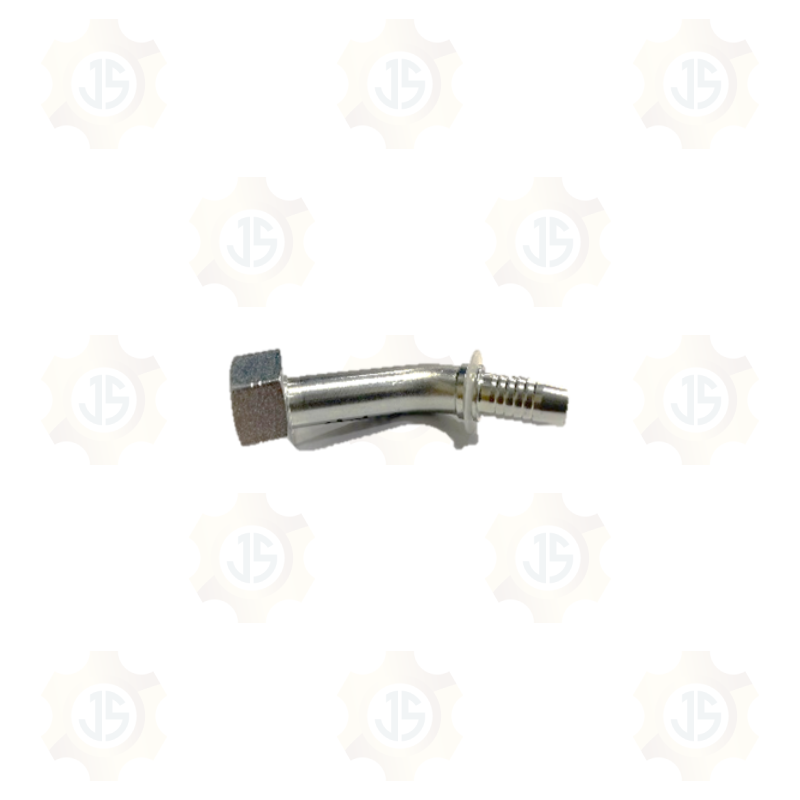 ESPIGA HEMBRA ASIENTO PLANO CODO 45° CUELLO LARGO