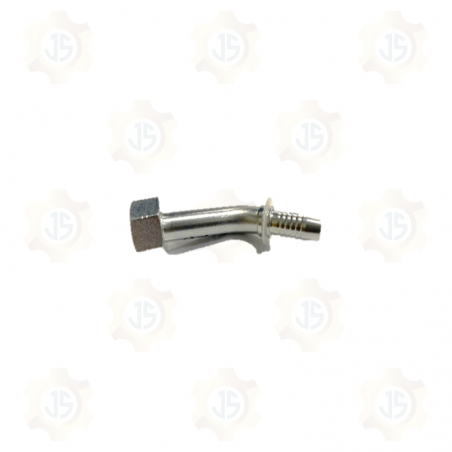 ESPIGA HEMBRA ASIENTO PLANO CODO 45° CUELLO LARGO