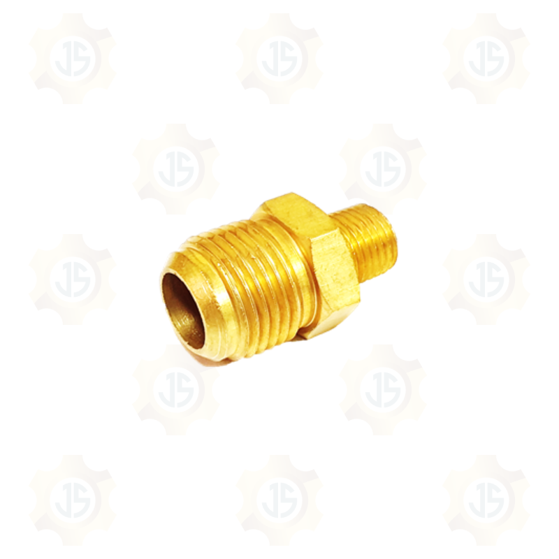 CONECTOR MACHO NPT - MACHO FLARE DE BRONCE