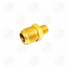 CONECTOR MACHO NPT - MACHO FLARE DE BRONCE