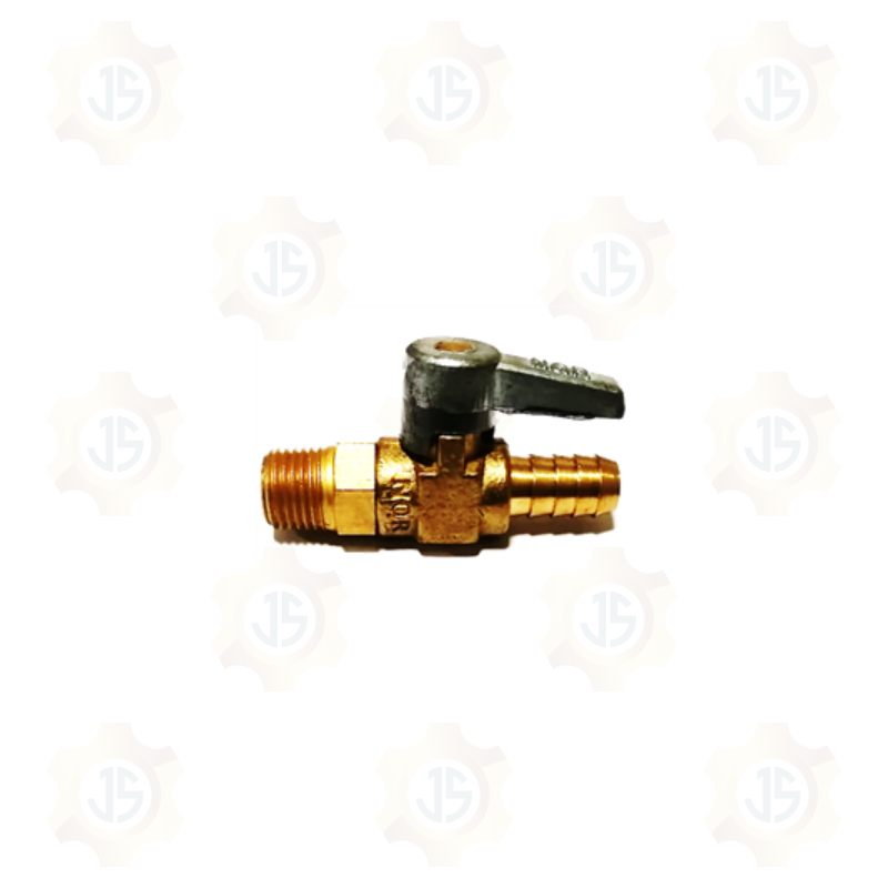 GRIFO DE COMPRESORA/LLAVE DE PASO MACHO - ESPIGA DE BRONCE