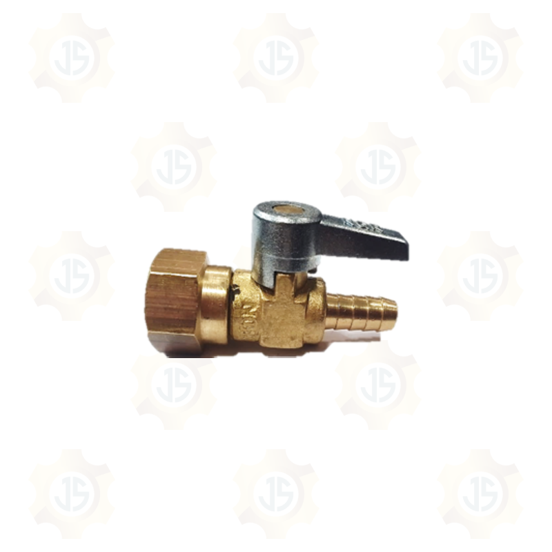 GRIFO DE COMPRESORA/LLAVE DE PASO HEMBRA - ESPIGA DE BRONCE
