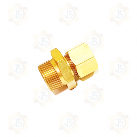 CONECTOR MACHO ARMADO METRICO DE BRONCE