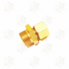 CONECTOR MACHO ARMADO METRICO DE BRONCE